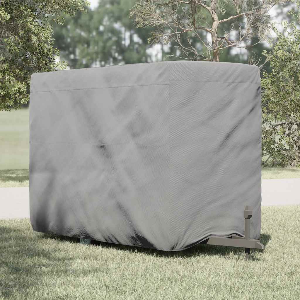 Paardentrailerhoes Vliesvlies Grijs 334 x 148 x 230 cm