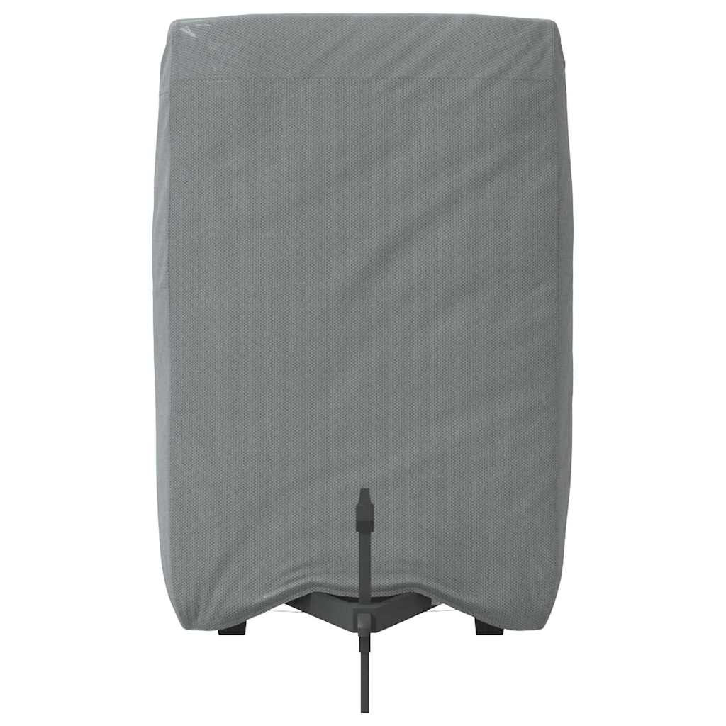 Paardentrailerhoes 376x168x240 cm vliesvlies grijs