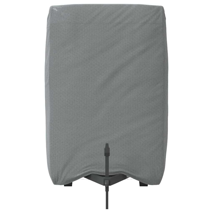 Paardentrailerhoes 376x168x240 cm vliesvlies grijs