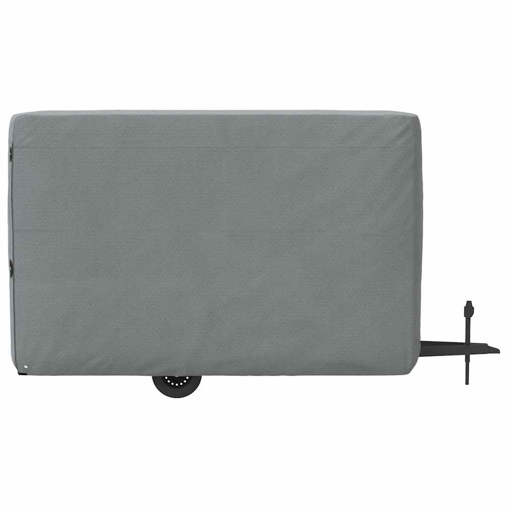 Paardentrailerhoes 376x168x240 cm vliesvlies grijs