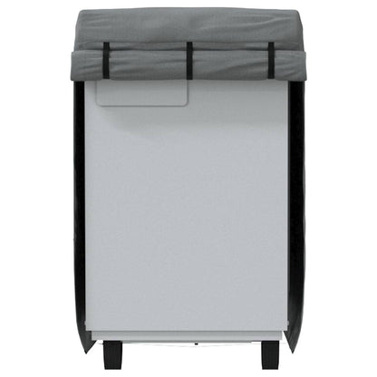 Paardentrailerhoes 376x168x240 cm vliesvlies grijs