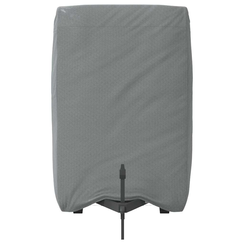 Paardentrailerhoes 396x178x250 cm vliesvlies grijs