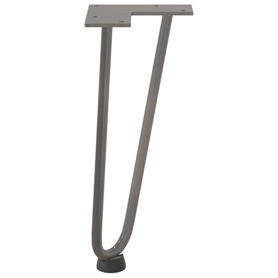 Haarspeld tafelpoten 4 st 30 cm massief staal naturel