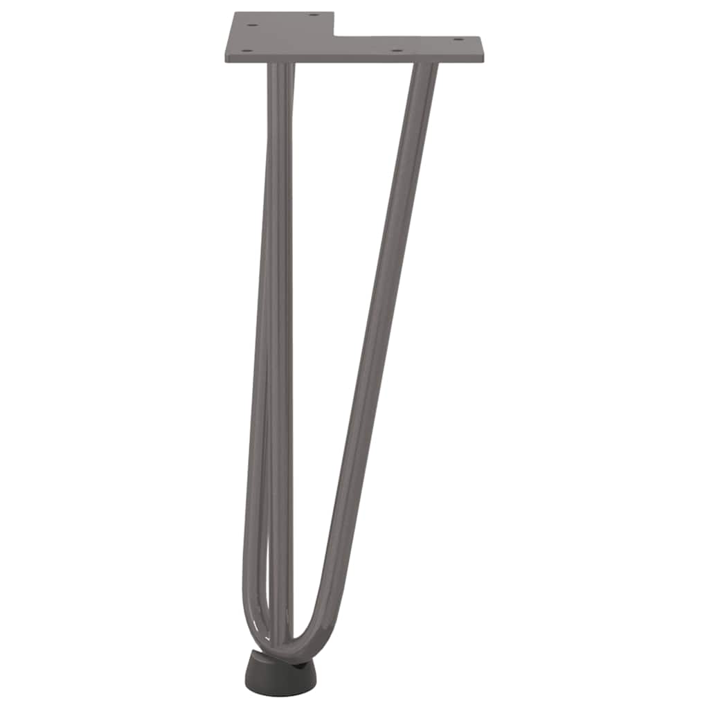 Haarspeld tafelpoten 4 st 30 cm massief staal naturel