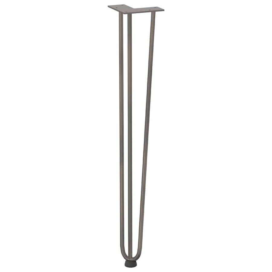 Haarspeld tafelpoten 4 st 72 cm massief staal naturel