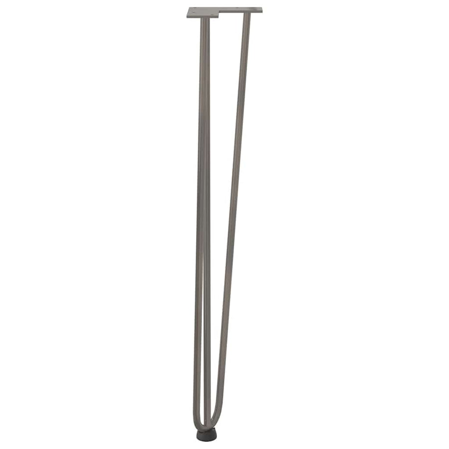 Haarspeld tafelpoten 4 st 72 cm massief staal naturel