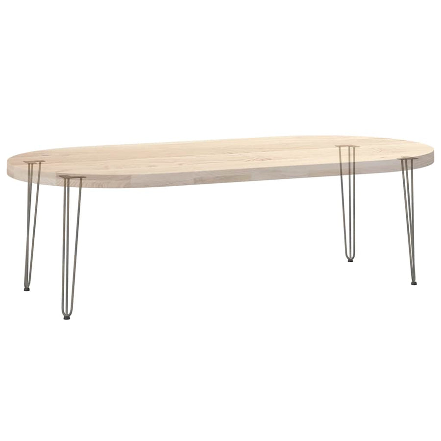 Haarspeld tafelpoten 4 st 72 cm massief staal naturel