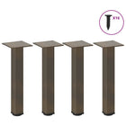 Coffee Table Legs 4 pcs 30-32 cm Steel Natural
