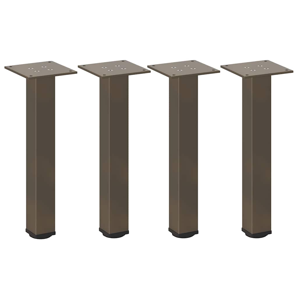 Salontafelpoten 4 st 30-32 cm staal naturel