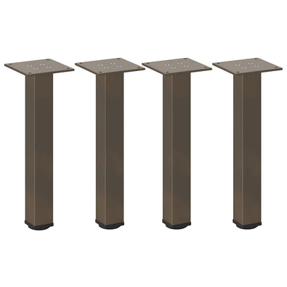 Salontafelpoten 4 st 30-32 cm staal naturel