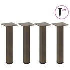 Coffee table legs 4 pcs 42-44 cm natural steel