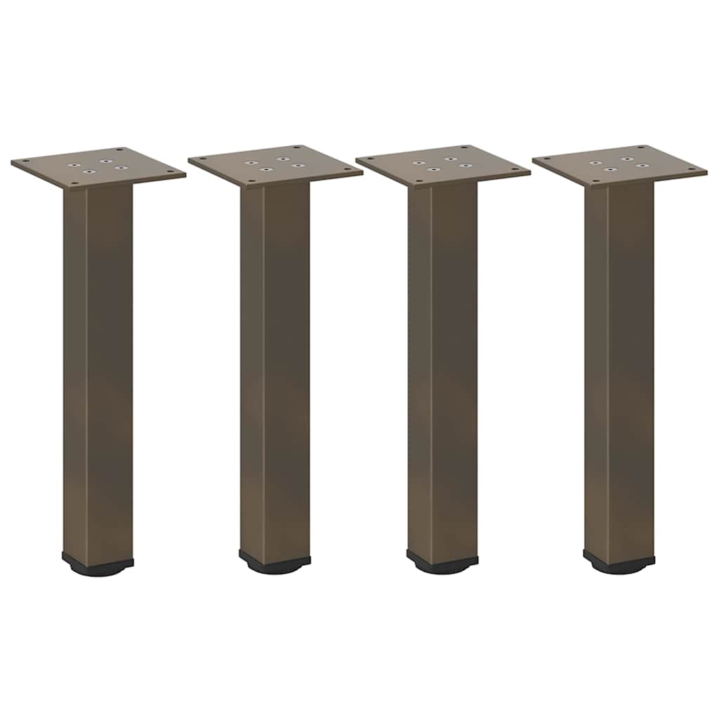 Salontafelpoten 4 st 42-44 cm staal naturel