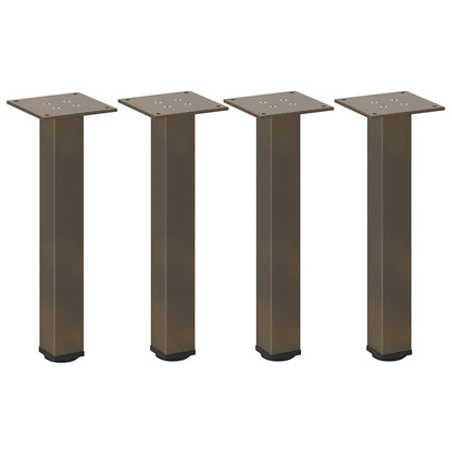 Salontafelpoten 4 st 42-44 cm staal naturel