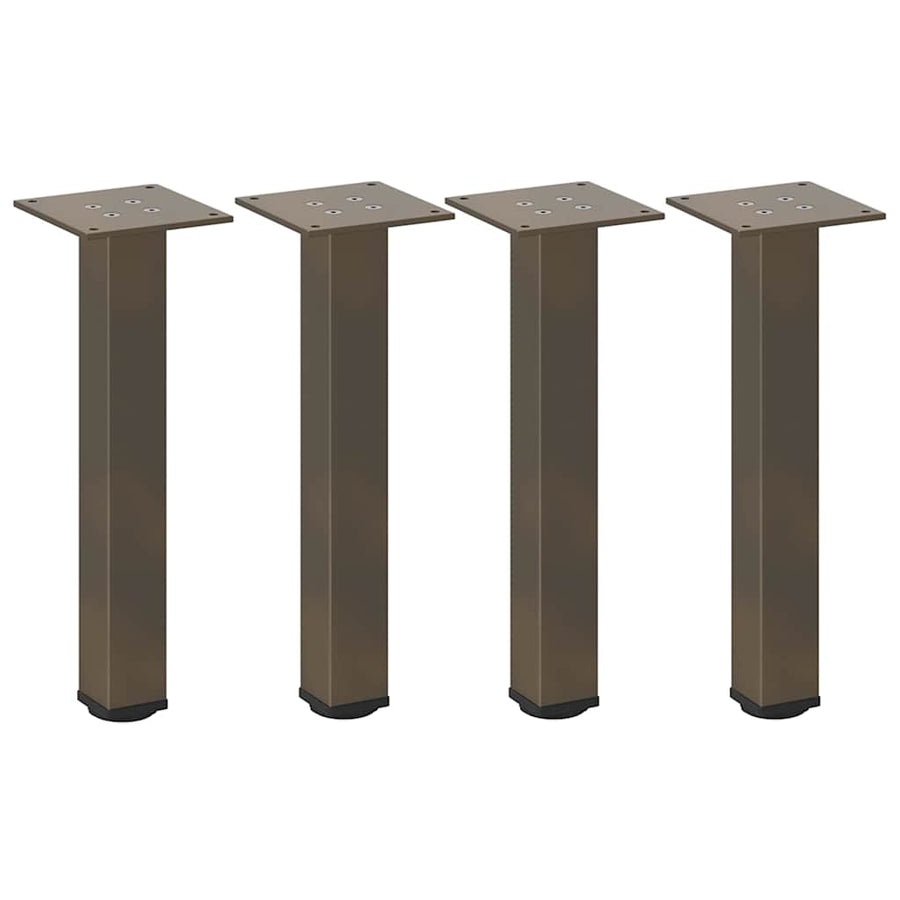 Salontafelpoten 4 st 42-44 cm staal naturel