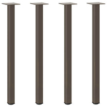 Salontafelpoten 4 st 72-74 cm staal naturel