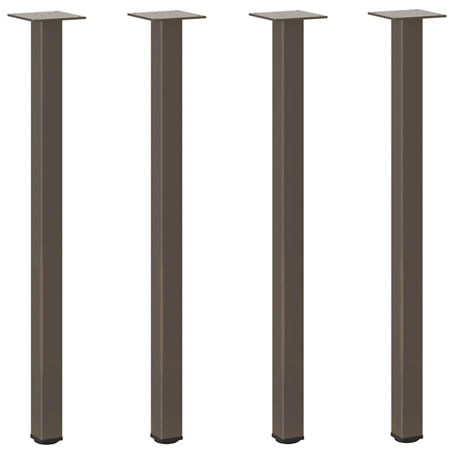 Salontafelpoten 4 st 72-74 cm staal naturel