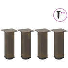 Coffee table legs 4 pcs 42-44 cm natural steel