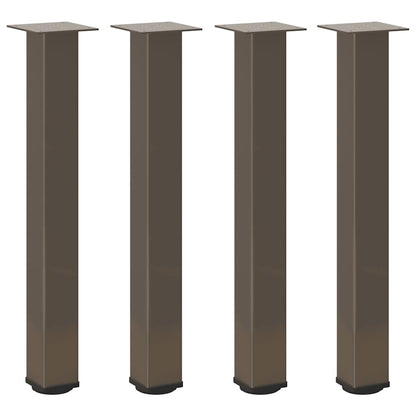 Salontafelpoten 4 st 72-74 cm staal naturel