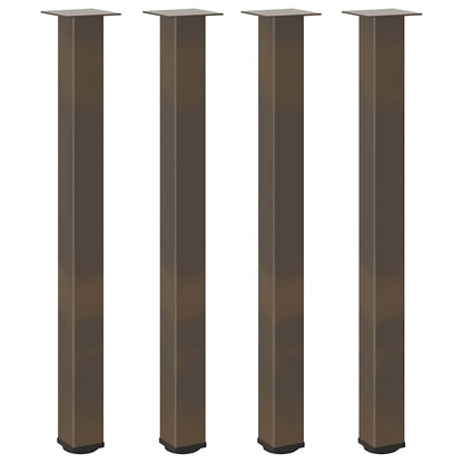 Salontafelpoten 4 st 90-92 cm staal naturel