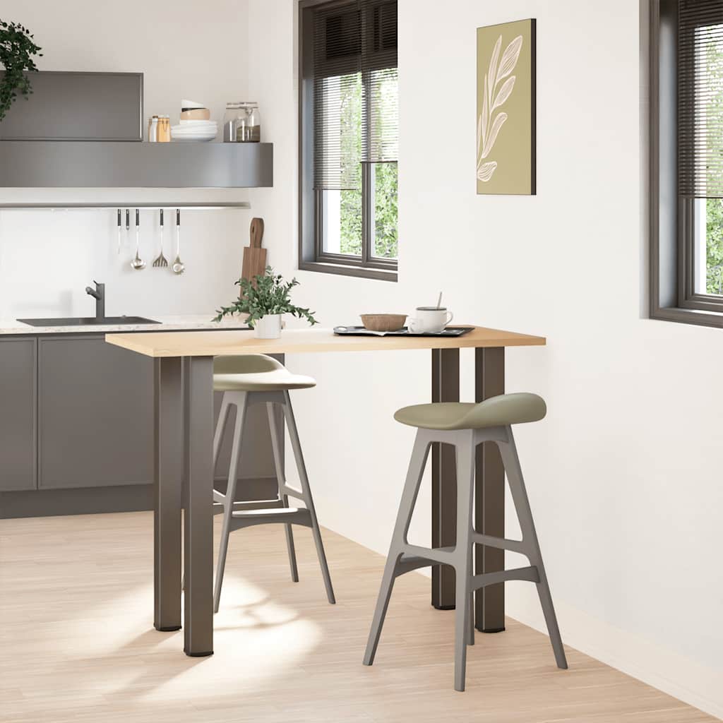 Salontafelpoten 4 st 90-92 cm staal naturel