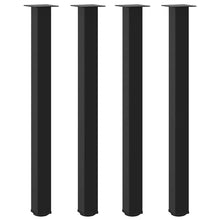 Salontafelpoten 4 st 110-112 cm staal zwart