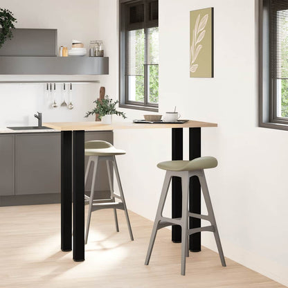 Salontafelpoten 4 st 110-112 cm staal zwart