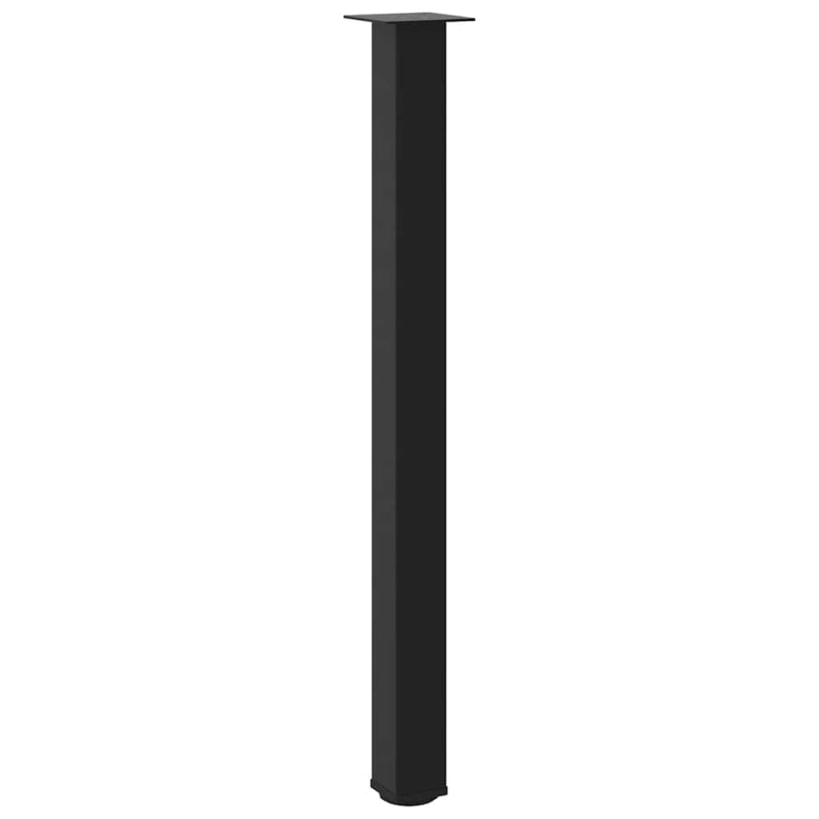 Salontafelpoten 4 st 110-112 cm staal zwart
