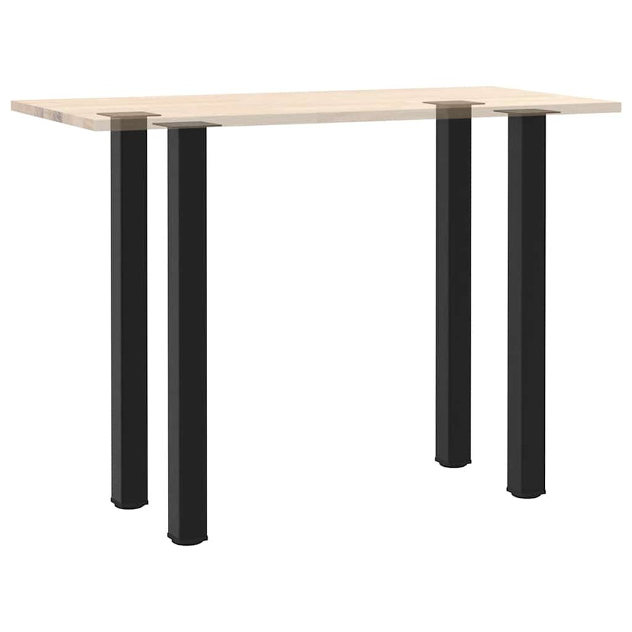 Salontafelpoten 4 st 110-112 cm staal zwart
