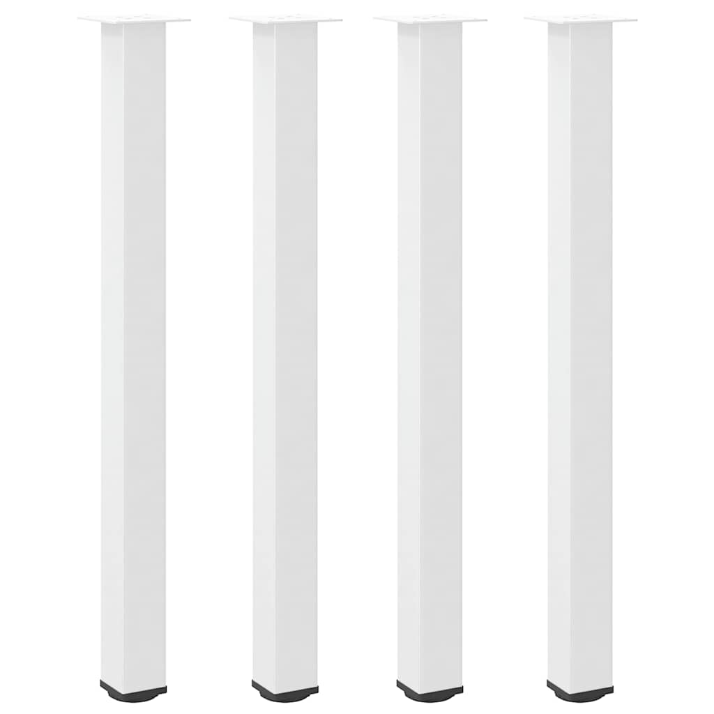 Salontafelpoten 4 st 110-112 cm staal wit