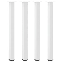 Salontafelpoten 4 st 110-112 cm staal wit
