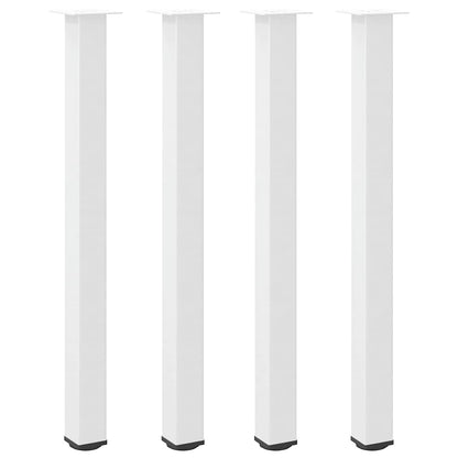 Salontafelpoten 4 st 110-112 cm staal wit
