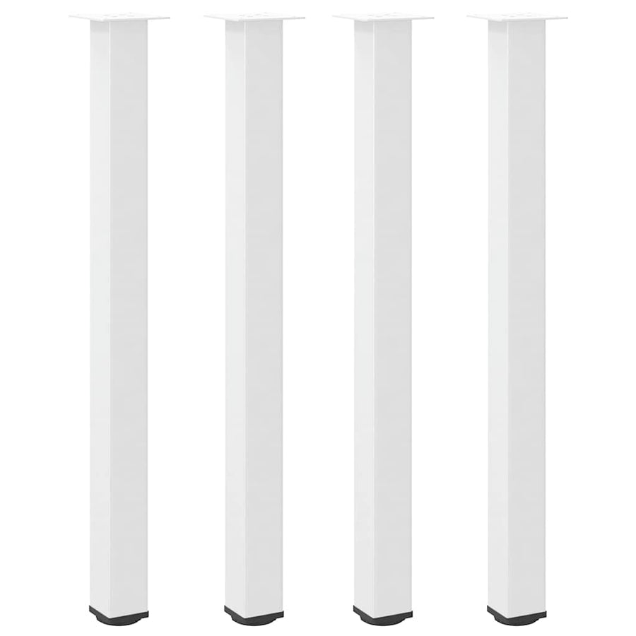Salontafelpoten 4 st 110-112 cm staal wit