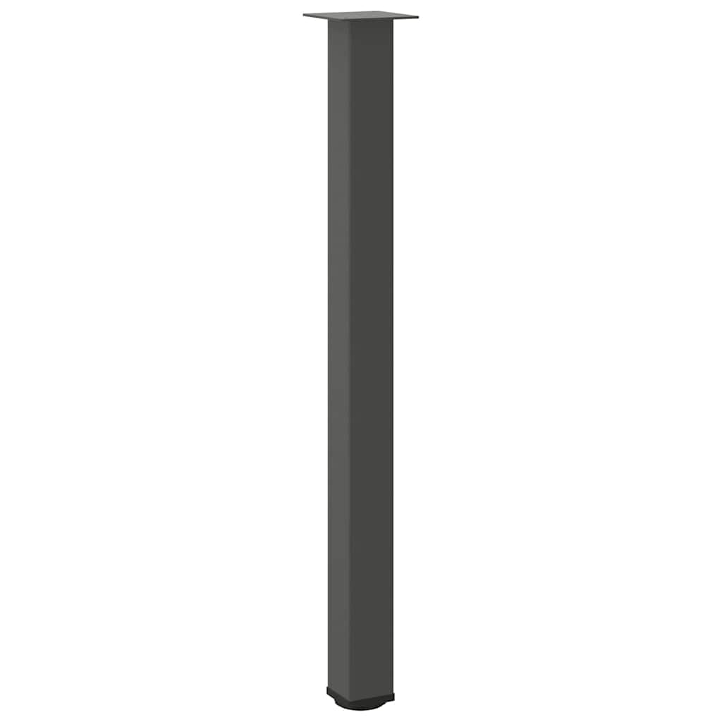 Salontafelpoten 4 st 110-112 cm staal antraciet