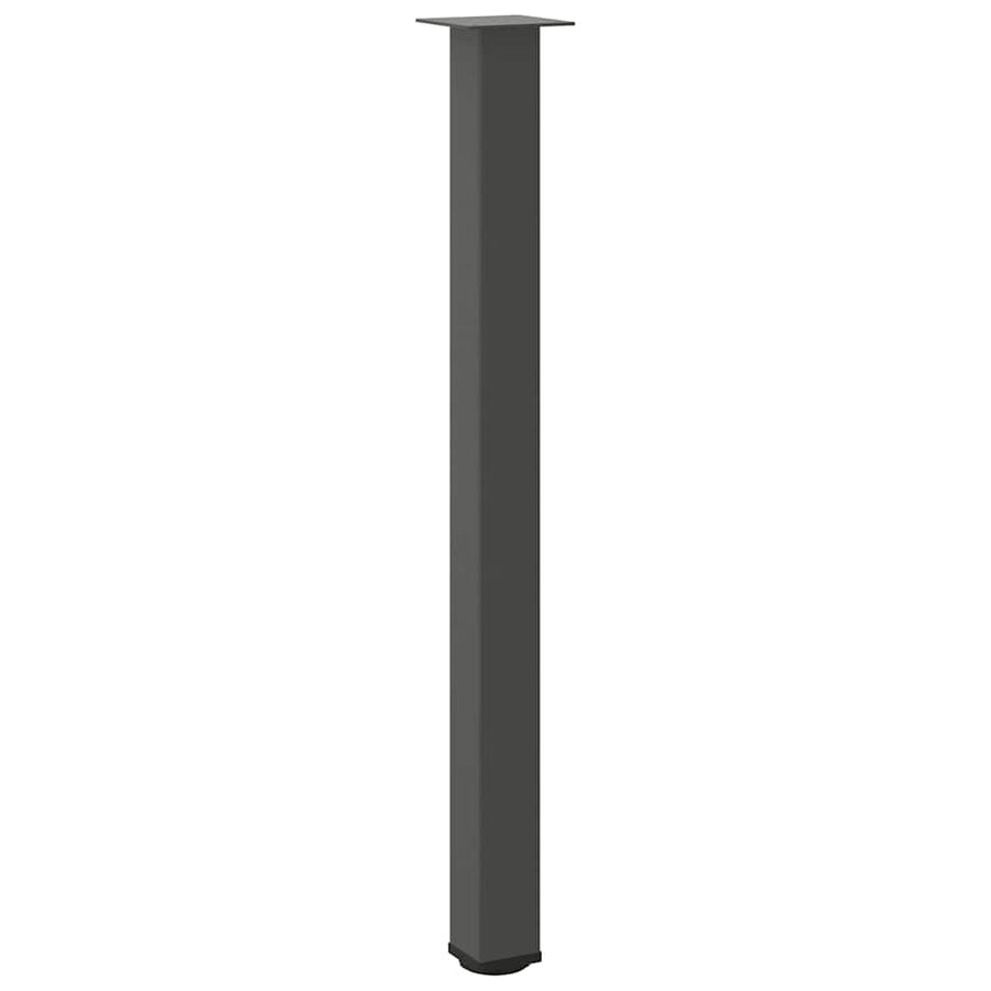 Salontafelpoten 4 st 110-112 cm staal antraciet