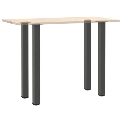 Salontafelpoten 4 st 110-112 cm staal antraciet