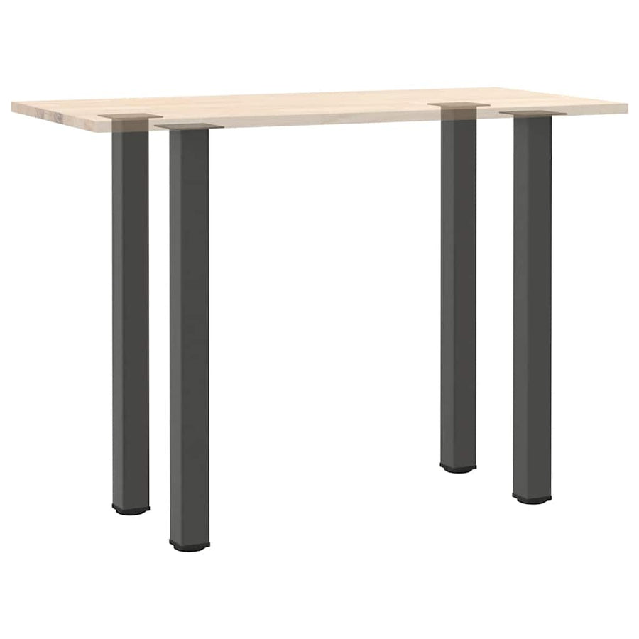 Salontafelpoten 4 st 110-112 cm staal antraciet