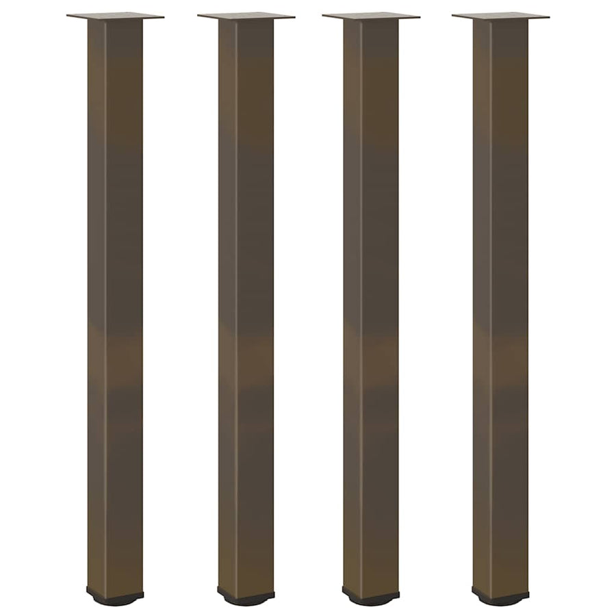 Salontafelpoten 4 st 110-112 cm staal naturel