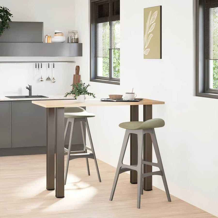 Salontafelpoten 4 st 110-112 cm staal naturel