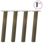 Coffee table legs 4 pcs 42 cm steel natural