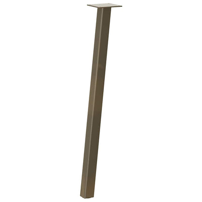 Salontafelpoten 4 st 72 cm staal naturel