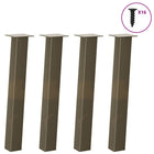 Tafelpoten 4 st 72 cm staal naturel