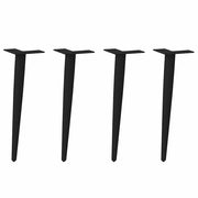 Salontafelpoten 4 st 30 cm staal zwart