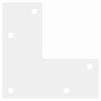 Salontafelpoten conische vorm 4 st 30-31 cm staal wit