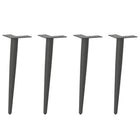 Salontafelpoten conisch 4 st 30-31 cm staal antraciet