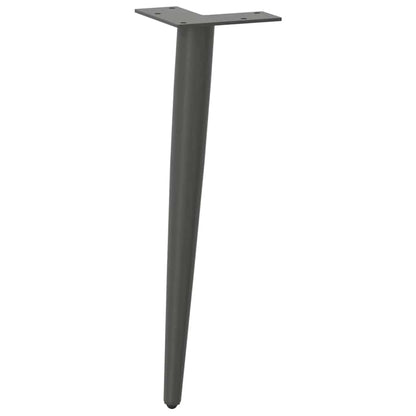 Salontafelpoten conische vorm 4 st 30-31 cm staal antraciet