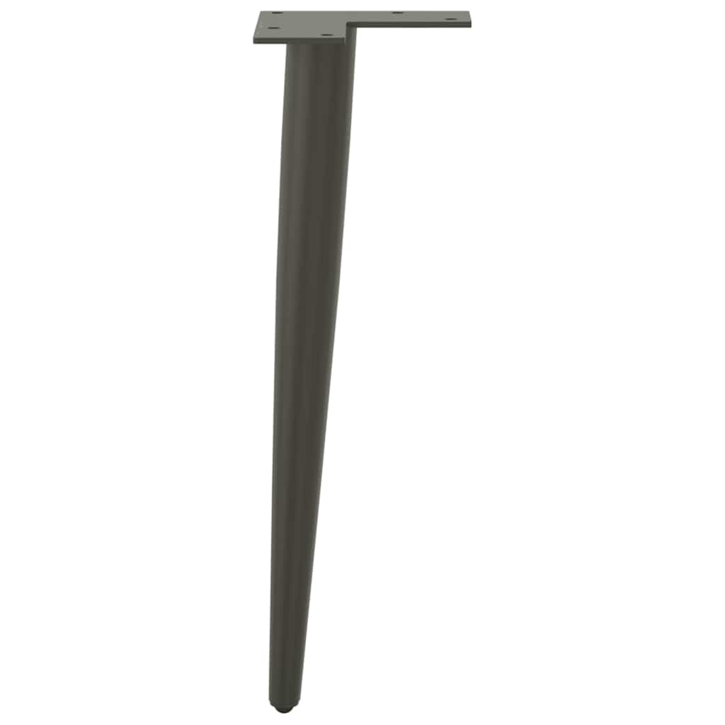 Salontafelpoten conische vorm 4 st 30-31 cm staal antraciet