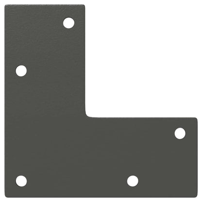 Salontafelpoten conische vorm 4 st 30-31 cm staal antraciet