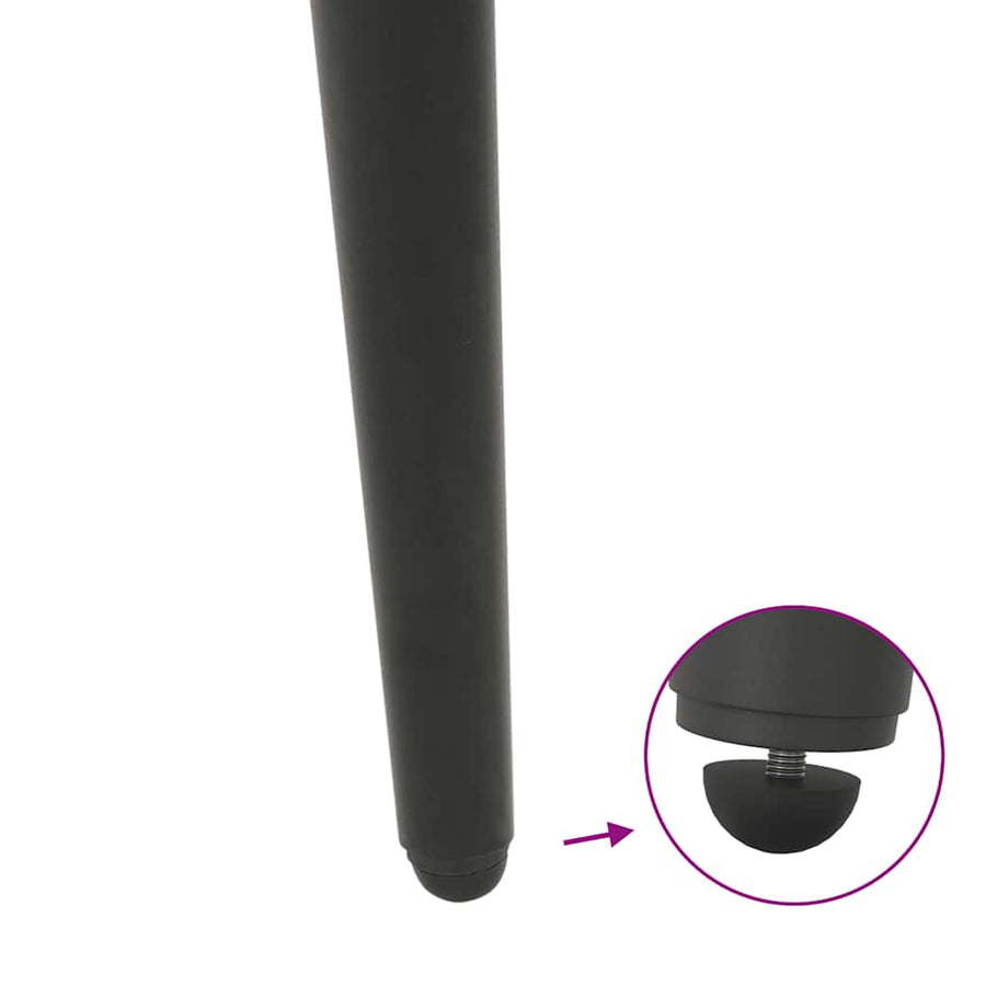 Salontafelpoten conische vorm 4 st 30-31 cm staal antraciet