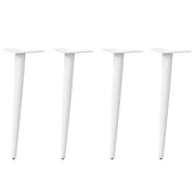 Tafelpoten conisch 4 st 42-43 cm staal wit