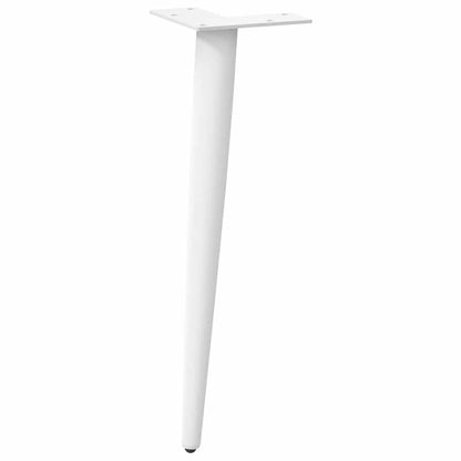 Salontafelpoten conische vorm 4 st 42-43 cm staal wit